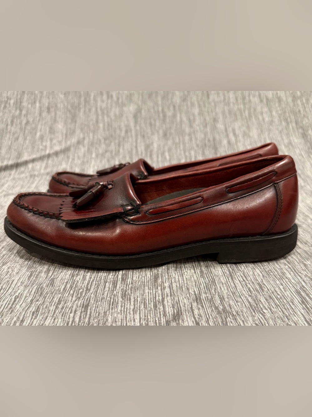 Rockport Men's Tassel Loafers in Deep Burgundy